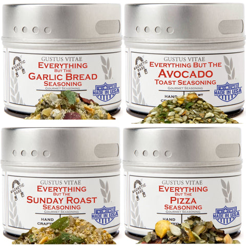Gustus Vitae Gourmet Seasoning Set – Everything But The Weekender Collection | Made in USA Gustus Vitae  Collections & Gift Sets