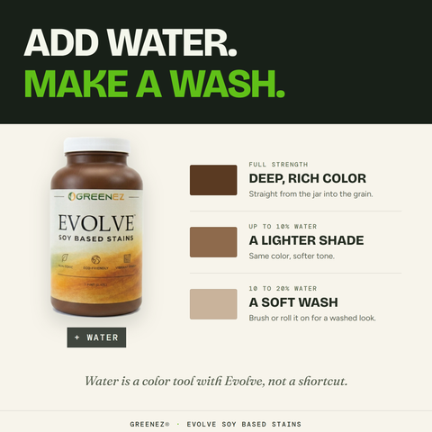GreenEZ Evolve Soy Wood Stains 1 Pint – Eco-Friendly Blend | Made in USA GreenEZ®  Hobbies & Creative Arts