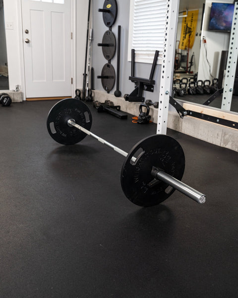 Weight It Out Steel 45lb Barbell – 28.5mm Diameter – Made in USA Weight It Out 