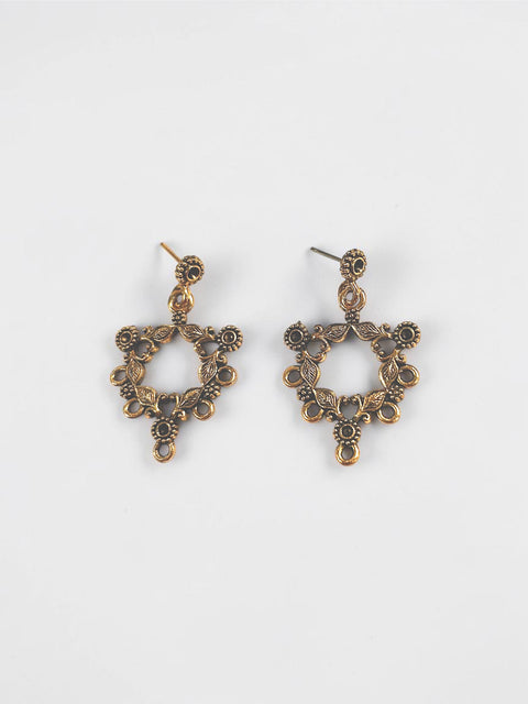 Handcrafted Gold-Tone Swirl Dangle Earrings with Green Crystal Beads – Elegant Jewelry | Made in USA Michelle Marie Boutique  Earrings