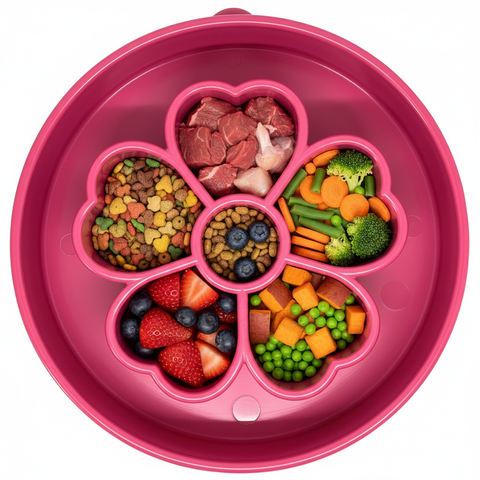 Flower Design Slow Feeder Dog Bowl – Interactive Enrichment Mealtime | Made in USA SodaPup  EBOWL