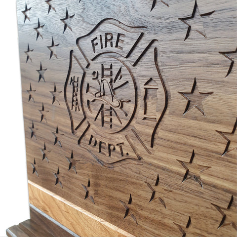 American Flag Challenge Coin Holder – Cherry & Walnut Wood Display | Made in USA Legacies of America Woodworking Company  Challenge Coin Display