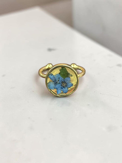 Handcrafted Multicolor Resin Statement Rings – Artistic Metal Band Jewelry | Made in USA Bold Artistic Resin Inlay Accessory Michelle Marie Boutique  Ring