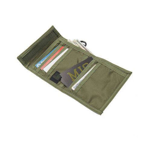 Olive Drab Folding Wallet – Durable Water-Resistant Nylon Organizer | Made in USA MIS  Wallet