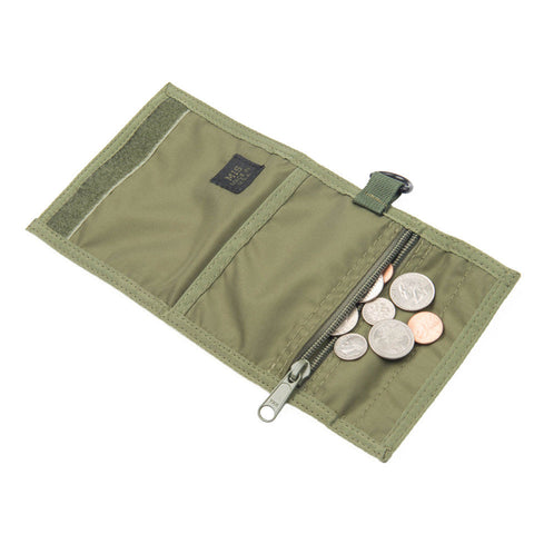 Olive Drab Folding Wallet – Durable Water-Resistant Nylon Organizer | Made in USA MIS  Wallet