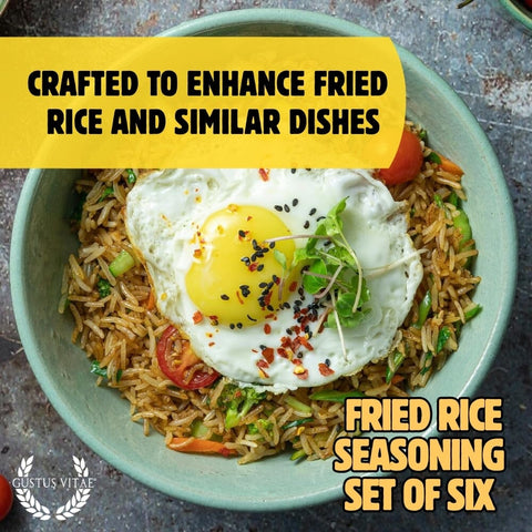 Gustus Vitae Fried Rice Seasoning 6-Pack – Artisan Gourmet Spice Set | Made in USA Gustus Vitae  Collections & Gift Sets