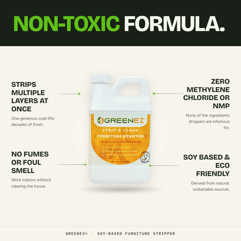 GreenEZ Furniture Stripper – Eco-Friendly Paint Remover | Made in USA GreenEZ®  Hobbies & Creative Arts
