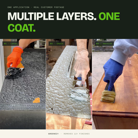 Furniture Stripper Kit – Safe Low Odor Formula | Made in USA GreenEZ®  Hobbies & Creative Arts