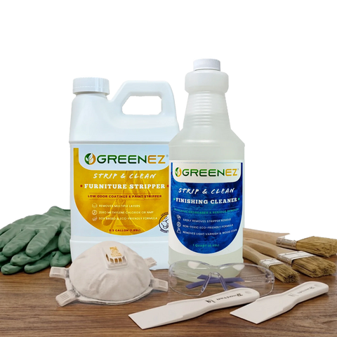 Furniture Stripper Kit – Safe Low Odor Formula | Made in USA GreenEZ®  Hobbies & Creative Arts