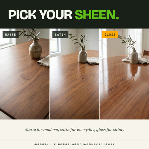 GreenEZ Furniture Shield Quart – Water-Based Wood Sealer | Made in USA GreenEZ® 