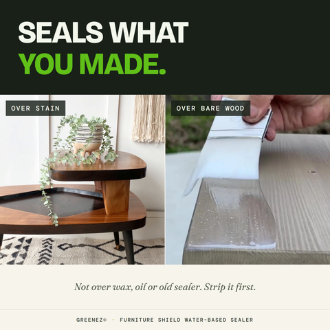 GreenEZ Furniture Shield Quart – Water-Based Wood Sealer | Made in USA GreenEZ® 