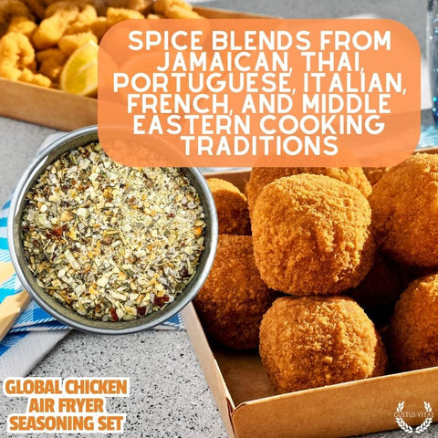 Global Chicken Air Fryer Spice Collection – Artisanal Six-Pack Blend | Made in USA Gustus Vitae  Collections & Gift Sets
