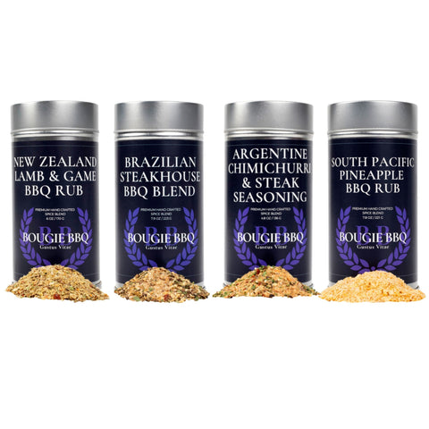 Artisanal Global BBQ Spice Set – 4 Pack Seasoning Collection | Made in USA Gustus Vitae  Gourmet Seasonings