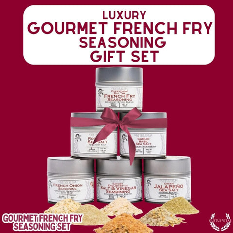 Gourmet French Fry Seasoning Collection – Six Premium Spice Blends | Made in USA Gustus Vitae  Collections & Gift Sets