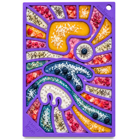 Groovy Love Patterned Lick Mat – Small Size Pet Enrichment Toy | Made in USA SodaPup  EMAT