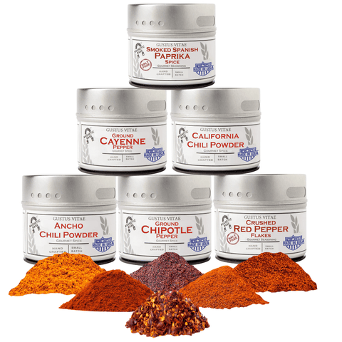 Ground Pepper Collection | Single Ingredient | Made in USA Gustus Vitae  Collections & Gift Sets