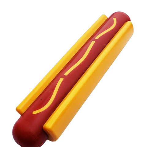 SodaPup Hot Dog Durable Nylon Dog Chew Toy – Power Chewer Safe | Made in USA SodaPup  Nylon Dog Toys