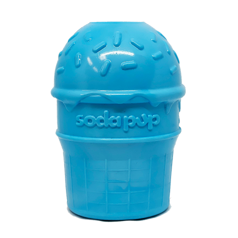 Ice Cream Cone Treat Dispenser Dog Chew Toy – Durable PUP-X Rubber | Made in USA SodaPup  Rubber Dog Toys