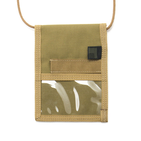 Water-Resistant Coyote Tan Passport Holder – Durable Cordura Nylon | Made in USA MIS  Passport Case