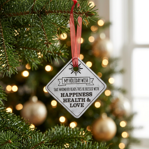 Peace on Earth Holiday Ornament – Recycled Lead-Free Pewter Decor | Made in USA Whitney Howard Designs  Ornaments