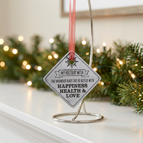 Peace on Earth Holiday Ornament – Recycled Lead-Free Pewter Decor | Made in USA Whitney Howard Designs  Ornaments