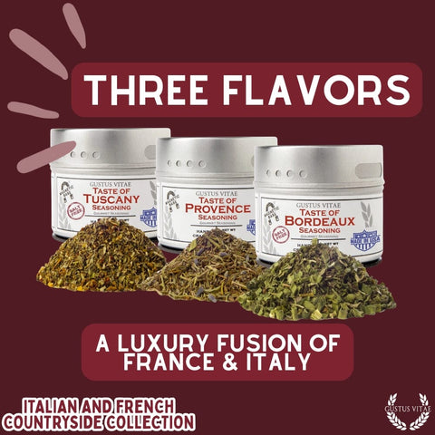 European Countryside Spice Blend Set – 3 Handcrafted Tins | Made in USA Gustus Vitae  Collections & Gift Sets