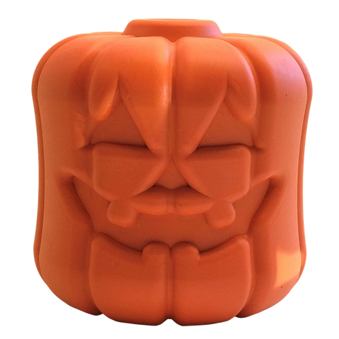 Jack O Lantern Durable Rubber Dog Chew Toy And Treat Dispenser – Made In USA SodaPup  Rubber Dog Toys