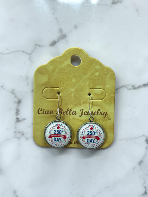 Limited Edition 250th Anniversary Military Drop Earrings – U.S. Army Navy Marine Commemorative Jewelry | Made in USA Michelle Marie Boutique  Earrings