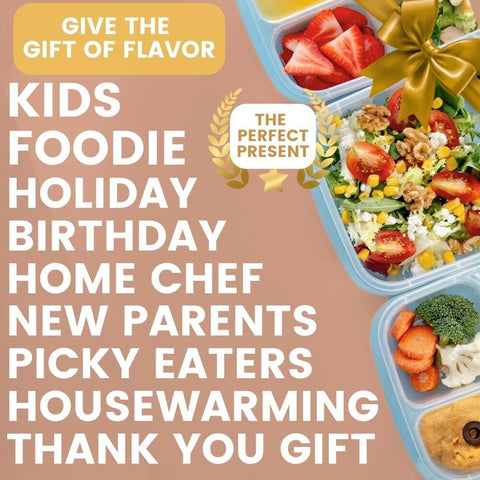Kid’s Menu Seasoning Gift Set – 6-Pack XL Tins Family-Friendly Blends | Handcrafted in USA with Non-GMO Ingredients