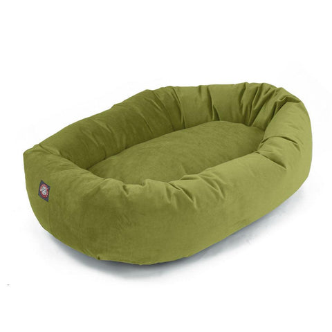 Villa Plush Micro-Velvet Dog Bed – Cozy Pet Lounger | Made in USA Majestic Pet 