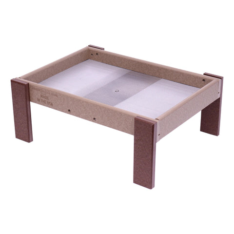 Amish-Made Wildlife Ground Feeder – Eco-Friendly Tray Bird Feeder | Made in USA Amish Toy Box  Bird Feeder