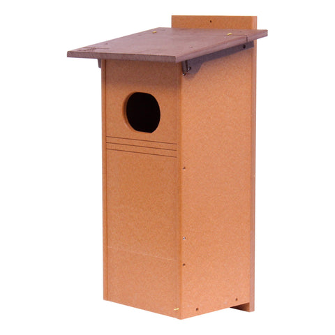 Wood Duck Nesting Box – UV-Resistant Poly Lumber Bird House | Handmade in USA Amish Toy Box  Bird House