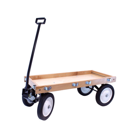 Handcrafted Kids Wagon 36 Inch Bed – Durable Hardwood & Steel Frame – Berlin Flyer F310 | Made in USA Amish Toy Box  Scooters and Wagons