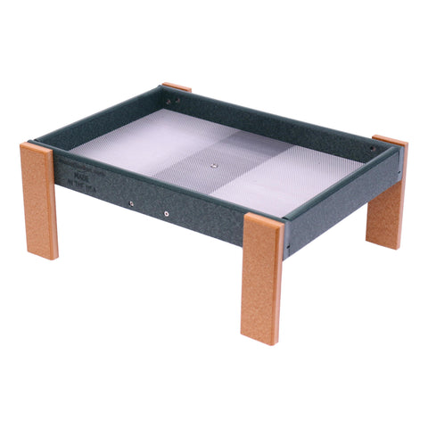 Amish-Made Wildlife Ground Feeder – Eco-Friendly Tray Bird Feeder | Made in USA Amish Toy Box  Bird Feeder