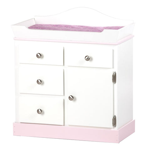 Amish Wooden Doll Changing Table 32 Inch – Fits 18 Inch Dolls – Handcrafted in USA | Amish-Made Amish Toy Box  doll furniture