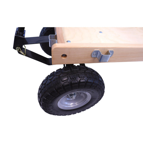 Berlin Big Foot Kids Express Wagon 25x14 Inch Solid Wood Bed With Foam Tires – Amish Crafted | Made in USA Amish Toy Box  Pull Behind Wagon
