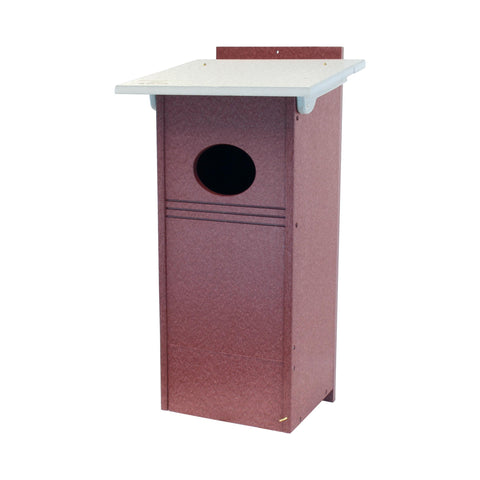 Wood Duck Nesting Box – UV-Resistant Poly Lumber Bird House | Handmade in USA Amish Toy Box  Bird House