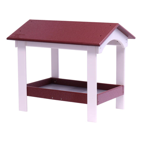 20 Inch Ground Wildlife Feeder – Durable Poly Lumber Seed Tray – Amish Made | Made in USA Amish Toy Box  Bird Feeder