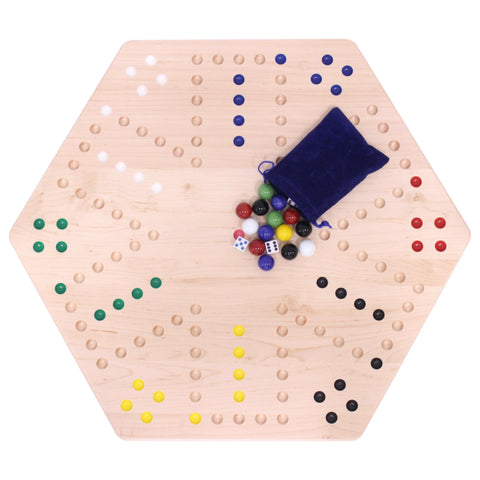 Handcrafted Aggravation Marble Board Game – Double-Sided Classic Family Fun | Made in USA Amish Toy Box  Wooden Toys,Games and Puzzles