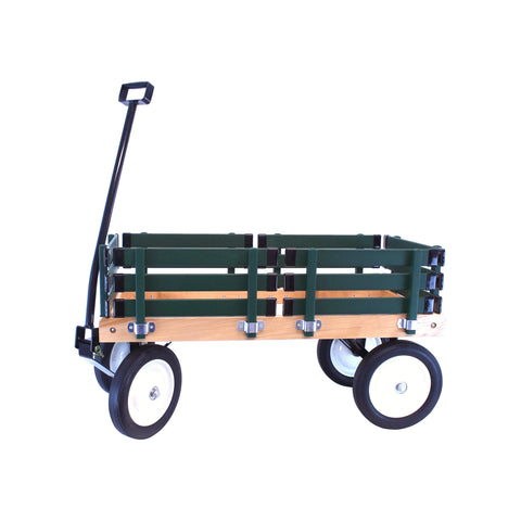 Handcrafted Kids Wagon 36 Inch Bed – Durable Hardwood & Steel Frame – Berlin Flyer F310 | Made in USA Amish Toy Box  Scooters and Wagons