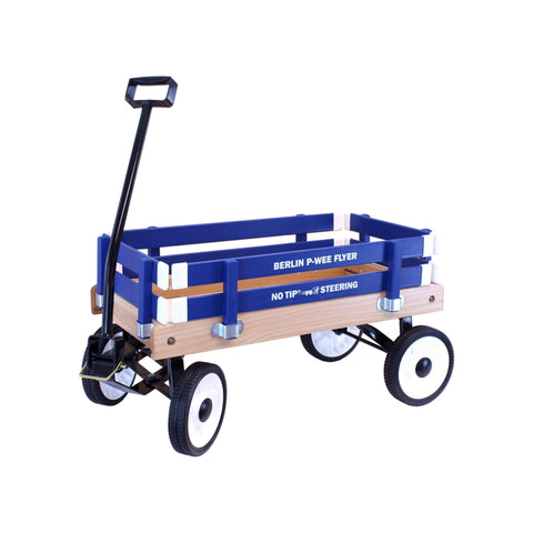 Amish Handcrafted Berlin P-Wee Wagon – Child-Sized Solid Hardwood Toy Wagon with Steel Frame | Made in USA Amish Toy Box  Wagon
