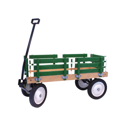 Handcrafted Kids Wagon 36 Inch Bed – Durable Hardwood & Steel Frame – Berlin Flyer F310 | Made in USA Amish Toy Box  Scooters and Wagons
