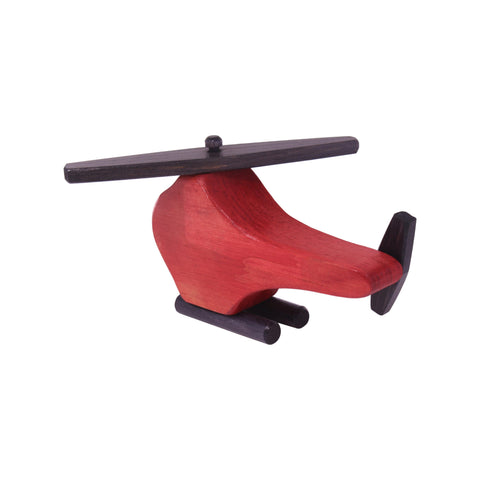 Handcrafted Wooden Helicopter Toy – Spinning Rotors | Child-Safe Finish | Made in USA Amish Toy Box  Toy