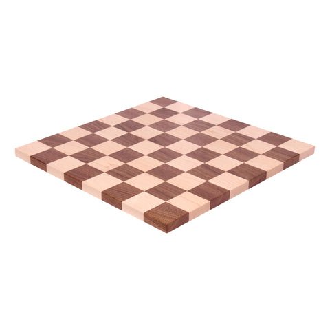 18 Inch Handmade Maple and Walnut Chess Board – Amish Crafted Wooden Game Surface | Made in USA Amish Toy Box  Game