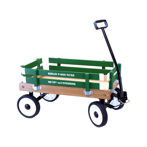 Amish Handcrafted Berlin P-Wee Wagon – Child-Sized Solid Hardwood Toy Wagon with Steel Frame | Made in USA Amish Toy Box  Wagon