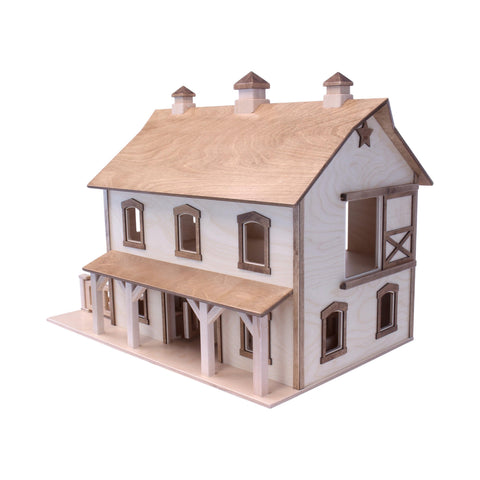 Wooden Pennsylvania Bank Barn Toy – Two-Story Heirloom Playhouse | Handcrafted in USA Amish Toy Box  Toy