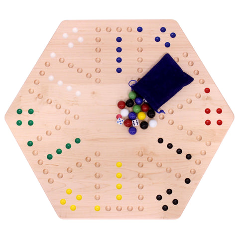 Handcrafted Aggravation Marble Board Game – Double-Sided Classic Family Fun | Made in USA Amish Toy Box  Wooden Toys,Games and Puzzles
