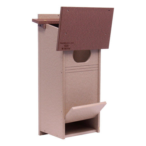 Wood Duck Nesting Box – UV-Resistant Poly Lumber Bird House | Handmade in USA Amish Toy Box  Bird House