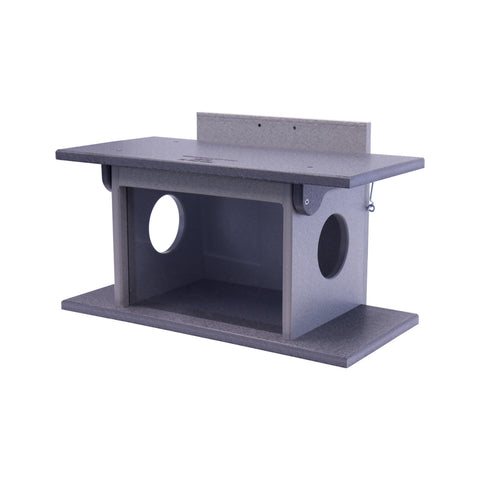 Amish Crafted Poly Lumber Squirrel Feeder – Eco-Friendly Wildlife Corn House | Made in USA Amish Toy Box  Squirrel Feeder