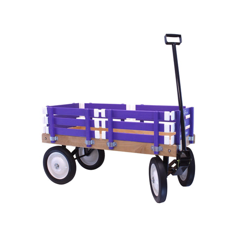 Handcrafted Kids Wagon 36 Inch Bed – Durable Hardwood & Steel Frame – Berlin Flyer F310 | Made in USA Amish Toy Box  Scooters and Wagons